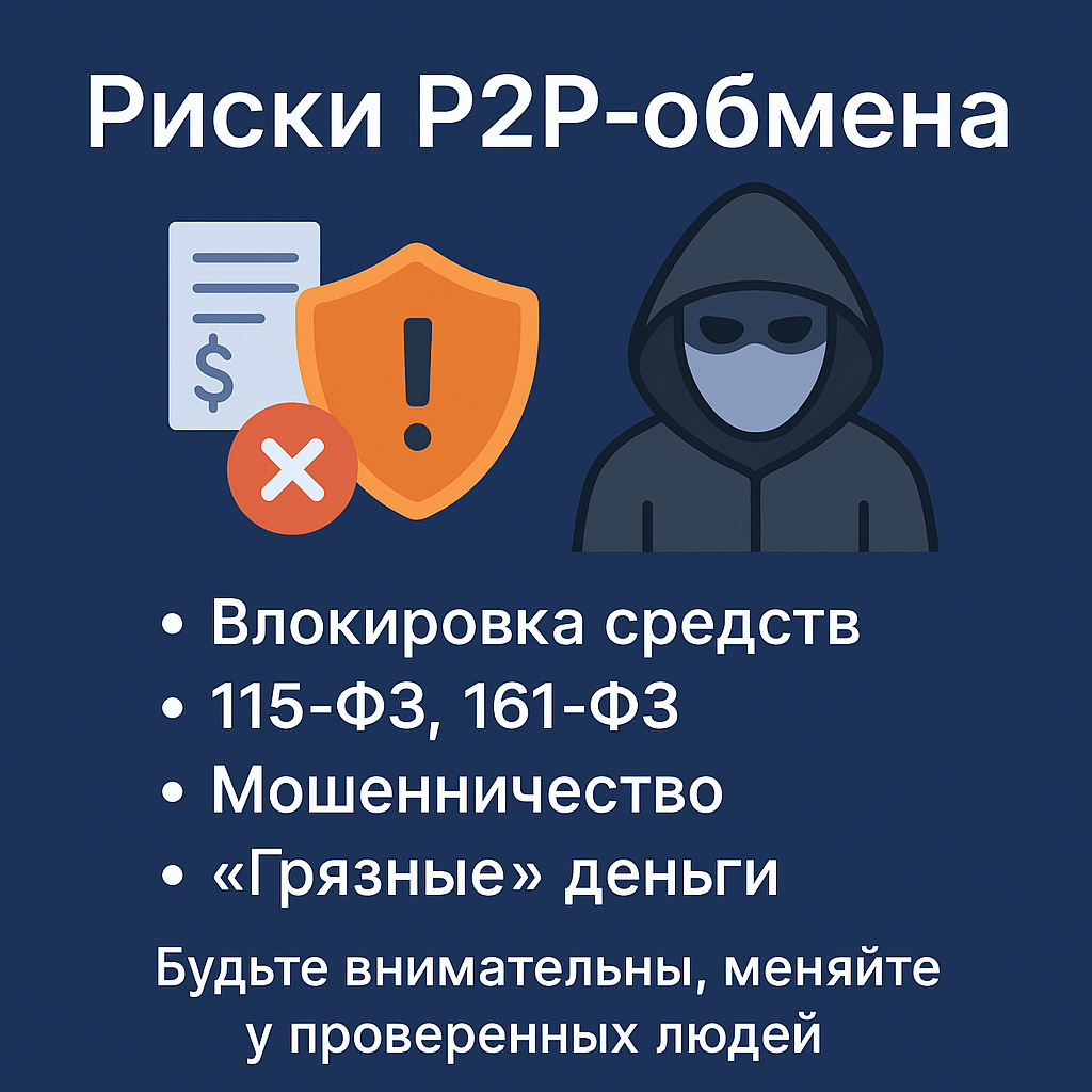 Риски P2P-обмена: о чём важно знать каждому, кто меняет криптовалюту